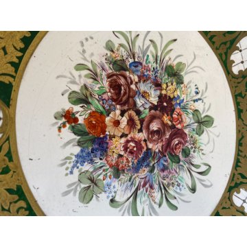 CENTROTAVOLA FRUTTIERA ALZATA BOWL Rosenthal Keramik DECORO BOUQUET FIORITO '40