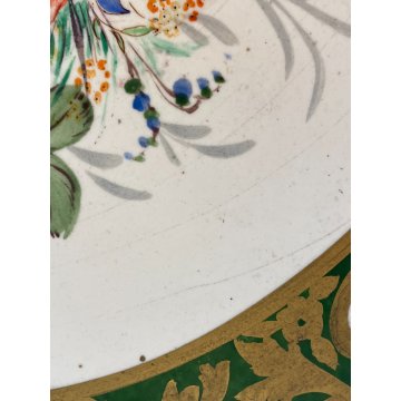 CENTROTAVOLA FRUTTIERA ALZATA BOWL Rosenthal Keramik DECORO BOUQUET FIORITO '40