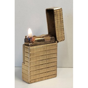 St Dupont ACCENDINO TASCA DORATO Paris France GOLDEN LIGHTER Briquet Plaque Or