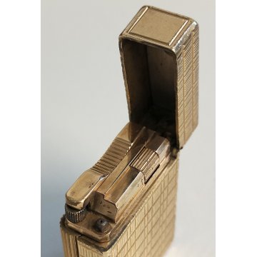 St Dupont ACCENDINO TASCA DORATO Paris France GOLDEN LIGHTER Briquet Plaque Or
