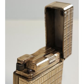 St Dupont ACCENDINO TASCA DORATO Paris France GOLDEN LIGHTER Briquet Plaque Or