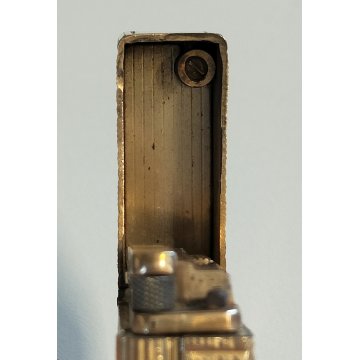 St Dupont ACCENDINO TASCA DORATO Paris France GOLDEN LIGHTER Briquet Plaque Or