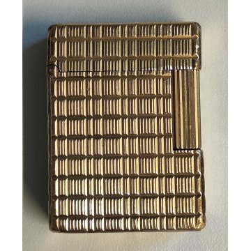St Dupont ACCENDINO TASCA DORATO Paris France GOLDEN LIGHTER Briquet Plaque Or