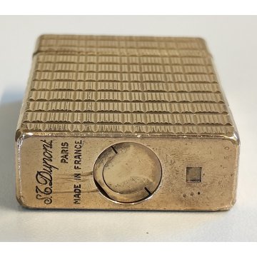 St Dupont ACCENDINO TASCA DORATO Paris France GOLDEN LIGHTER Briquet Plaque Or