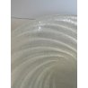 ANTICO VASSOIO CENTROTAVOLA VETRO MURANO ACIDATO STRASPARENTE CONCHIGLIA SPIRALE