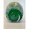 VASO VERDE ACIDATO VETRO SOFFIATO MURANO ERCOLE BAROVIER DESIGN GLASS ANFORA