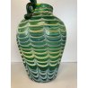 VASO VERDE ACIDATO VETRO SOFFIATO MURANO ERCOLE BAROVIER DESIGN GLASS ANFORA