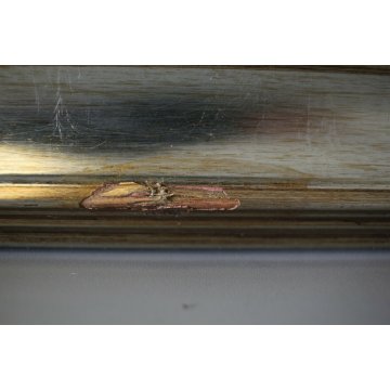 QUADRO DIPINTO E. Sommi PAESAGGIO ASTRATTO COLLINE VIGNETI CONTADINI VENDEMMIA