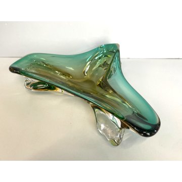 ANTICO POSACENERE VETRO MURANO ANNI 4O ITALY CIOTOLA BOWL VINTAGE SIGARETTA