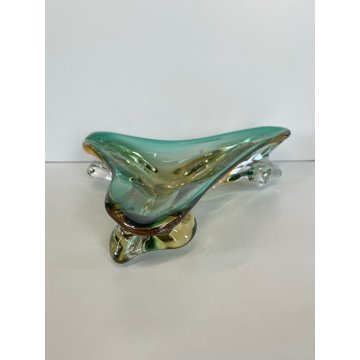 ANTICO POSACENERE VETRO MURANO ANNI 4O ITALY CIOTOLA BOWL VINTAGE SIGARETTA