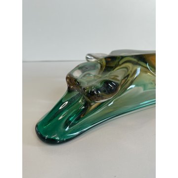 ANTICO POSACENERE VETRO MURANO ANNI 4O ITALY CIOTOLA BOWL VINTAGE SIGARETTA
