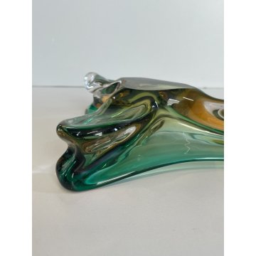 ANTICO POSACENERE VETRO MURANO ANNI 4O ITALY CIOTOLA BOWL VINTAGE SIGARETTA