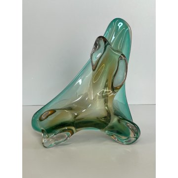 ANTICO POSACENERE VETRO MURANO ANNI 4O ITALY CIOTOLA BOWL VINTAGE SIGARETTA