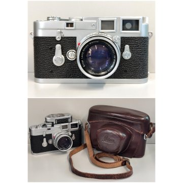 FOTOCAMERA Leica M3 OBIETTIVO Ernst Leitz GmbH Wetzlar SUMMICRON f 5 cm ANNI 50