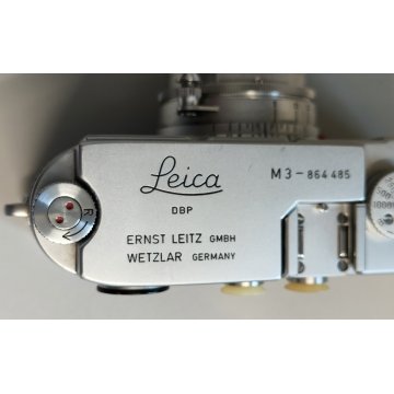 FOTOCAMERA Leica M3 OBIETTIVO Ernst Leitz GmbH Wetzlar SUMMICRON f 5 cm ANNI 50