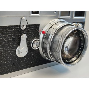 FOTOCAMERA Leica M3 OBIETTIVO Ernst Leitz GmbH Wetzlar SUMMICRON f 5 cm ANNI 50