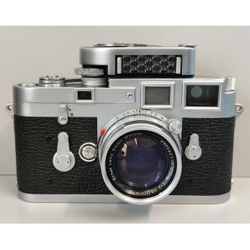 FOTOCAMERA Leica M3 OBIETTIVO Ernst Leitz GmbH Wetzlar SUMMICRON f 5 cm ANNI 50
