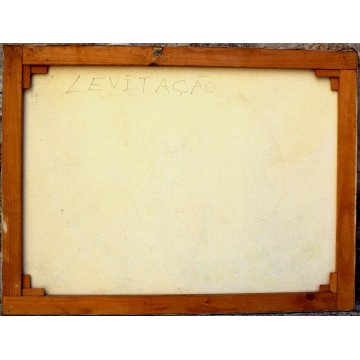GRANDE QUADRO DIPINTO ASTRATTO Mario Silva 1975 "Levitação" ACRILICO TELA  