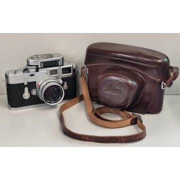 FOTOCAMERA Leica M3 OBIETTIVO Ernst Leitz GmbH Wetzlar SUMMICRON f 5 cm ANNI 50
