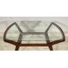 ANTICO TAVOLINO ATTR ICO PARISI LEGNO VETRO ANNI 50 2 RIPIANI DESIGN SMALL TABLE