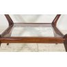 ANTICO TAVOLINO ATTR ICO PARISI LEGNO VETRO ANNI 50 2 RIPIANI DESIGN SMALL TABLE