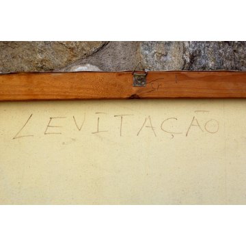 GRANDE QUADRO DIPINTO ASTRATTO Mario Silva 1975 "Levitação" ACRILICO TELA  
