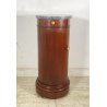 ANTICO COMODINO CILINDRO IMPERO DA CENTRO PRIMI 1900 LEGNO MARMO CASSETTO ANTA