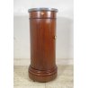 ANTICO COMODINO CILINDRO IMPERO DA CENTRO PRIMI 1900 LEGNO MARMO CASSETTO ANTA