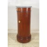 ANTICO COMODINO CILINDRO IMPERO DA CENTRO PRIMI 1900 LEGNO MARMO CASSETTO ANTA
