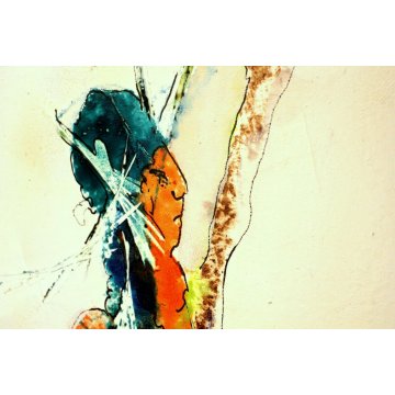 GRANDE QUADRO DIPINTO ASTRATTO Mario Silva 1975 "Levitação" ACRILICO TELA  