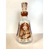 DECANTER CRISTALLO BOEMIA DECORO CUT to CLEAR AMBER VINTAGE BARWARE '900