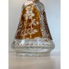 DECANTER CRISTALLO BOEMIA DECORO CUT to CLEAR AMBER VINTAGE BARWARE '900