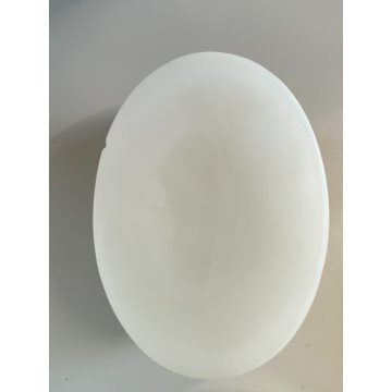 SCATOLA con COPERCHIO VETRO OPALINO PROFILO e DECORO LIBERTY FLOREALE ARGENTATO