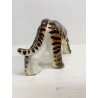 FIGURA CERAMICA TIGRE Virio Da Savona MGA ALBISOLA SCULTURA ANIMALIER DECO' '50