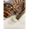 FIGURA CERAMICA TIGRE Virio Da Savona MGA ALBISOLA SCULTURA ANIMALIER DECO' '50