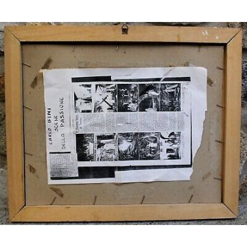 ANTICO QUADRO ACQUERELLO Carlo Bini  GESU SEPOLTURA SANTO SEPOLCRO RELIGIOSO   