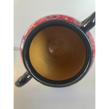 ANTICO VASO CERAMICA SMALTATA MID CENTURY FIRMATO UMBERTIDE ROMETTI ITALY 1950