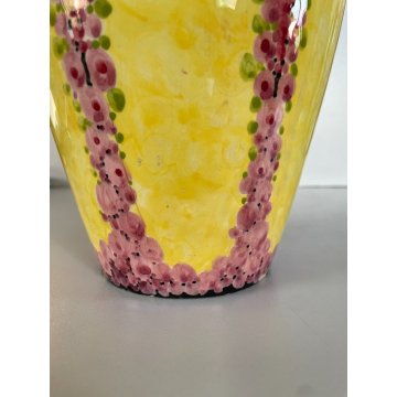 ANTICO VASO CERAMICA SMALTATA MID CENTURY FIRMATO UMBERTIDE ROMETTI ITALY 1950