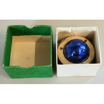 EUROPA orologio tavolo VINTAGE globo ZODIACO sveglia 7 jewels CARICA MANUALE box