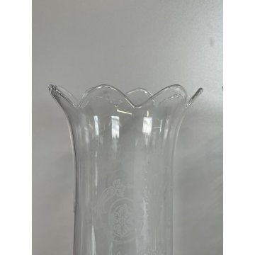 COPPIA PORTA LUMI CRISTALLO BACCARAT CANDELA CANDELABRO FRANCIA CANDLESTICK