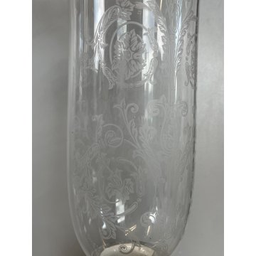COPPIA PORTA LUMI CRISTALLO BACCARAT CANDELA CANDELABRO FRANCIA CANDLESTICK