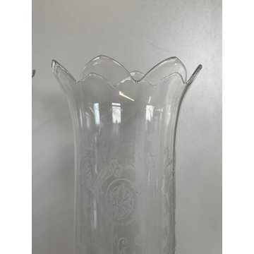 COPPIA PORTA LUMI CRISTALLO BACCARAT CANDELA CANDELABRO FRANCIA CANDLESTICK