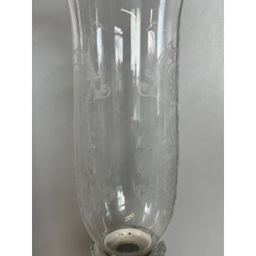COPPIA PORTA LUMI CRISTALLO BACCARAT CANDELA CANDELABRO FRANCIA CANDLESTICK