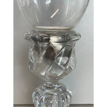 COPPIA PORTA LUMI CRISTALLO BACCARAT CANDELA CANDELABRO FRANCIA CANDLESTICK