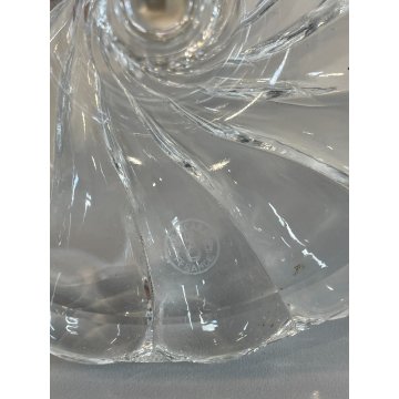 COPPIA PORTA LUMI CRISTALLO BACCARAT CANDELA CANDELABRO FRANCIA CANDLESTICK