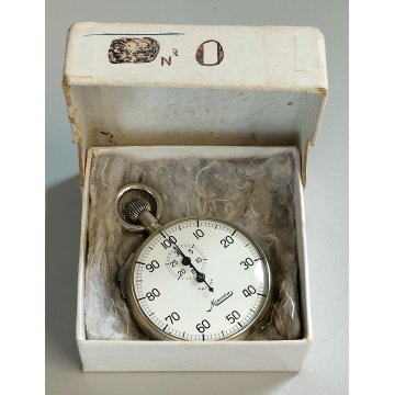 Minerva ANTICO CRONOMETRO OROLOGIO TASCA cronografo 1/100 WATCH epoca ANNI 60
