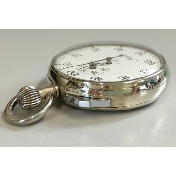 Minerva ANTICO CRONOMETRO OROLOGIO TASCA cronografo 1/100 WATCH epoca ANNI 60