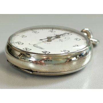 Minerva ANTICO CRONOMETRO OROLOGIO TASCA cronografo 1/100 WATCH epoca ANNI 60