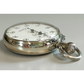Minerva ANTICO CRONOMETRO OROLOGIO TASCA cronografo 1/100 WATCH epoca ANNI 60