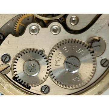 Minerva ANTICO CRONOMETRO OROLOGIO TASCA cronografo 1/100 WATCH epoca ANNI 60